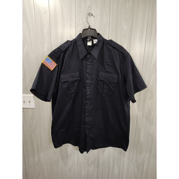 Lot Of 3 VF Image Wear The Force Men's Black Uniform Shirt Size 2xl Security - Picture 1 of 7